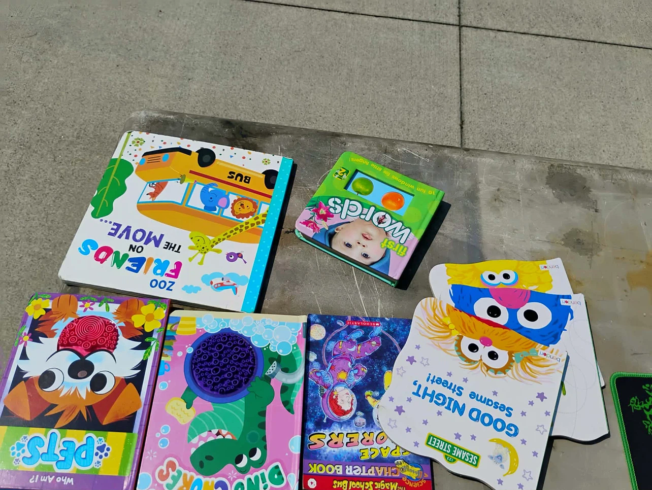 Assorted Kids Board Books - Zoo, Sesame Street, Pets, and more