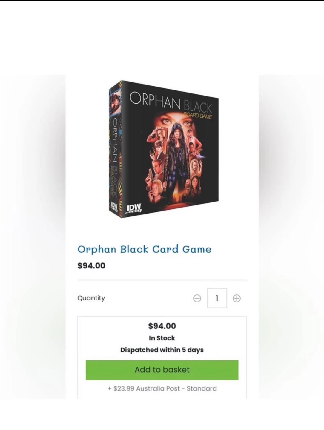 Orphan Black Card Game by IDW Games - photo 4