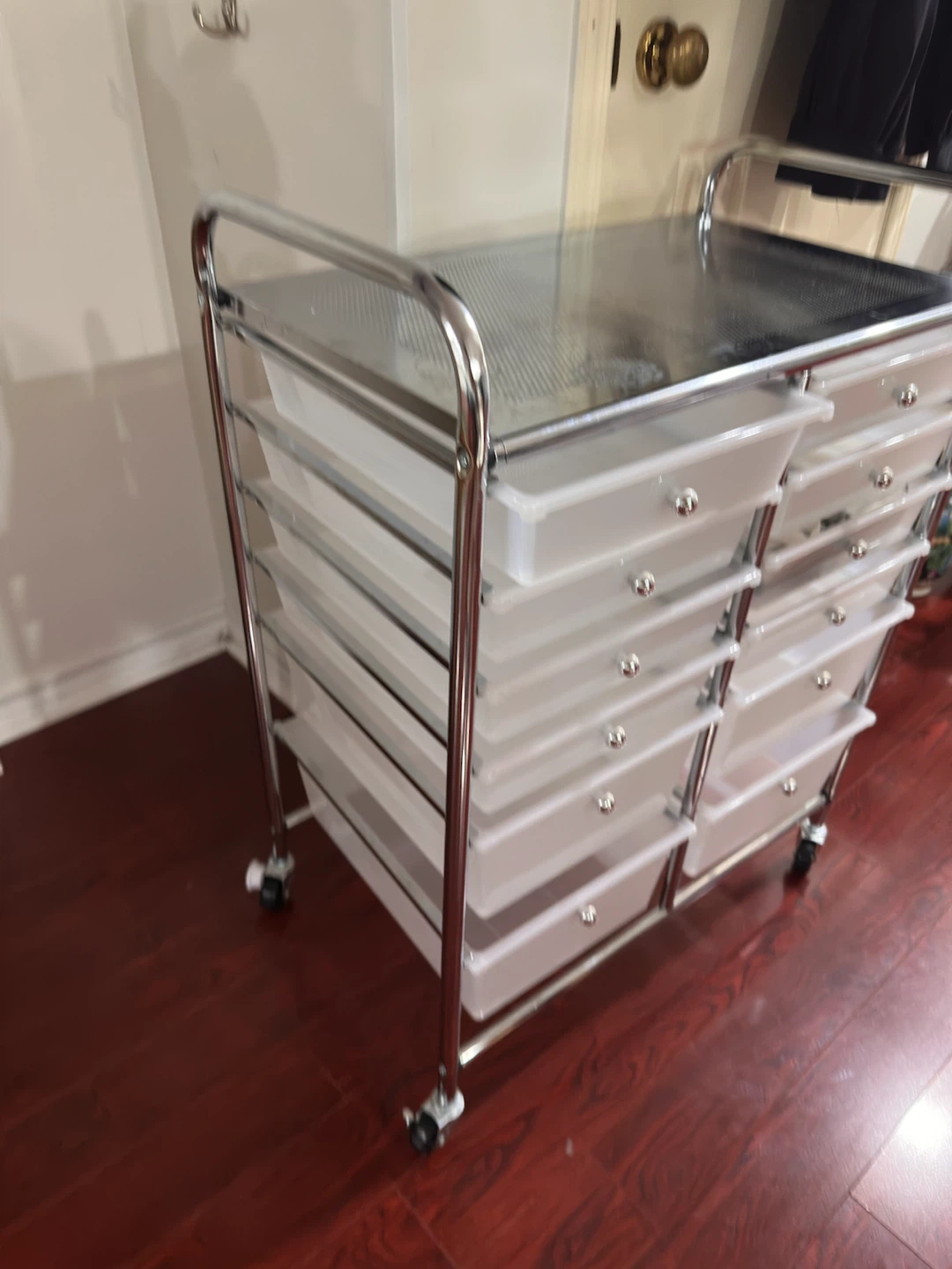 Chrome 12-Drawer Rolling Storage Cart - photo 3