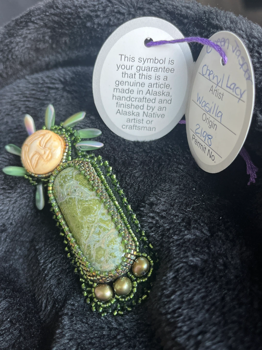NATIVE ALASKAN Handicraft Pin
