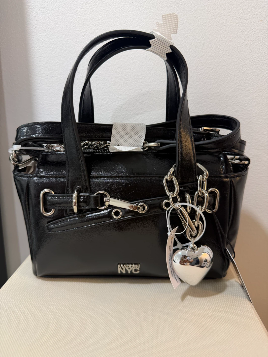 Madden NYC Black Satchel Handbag
