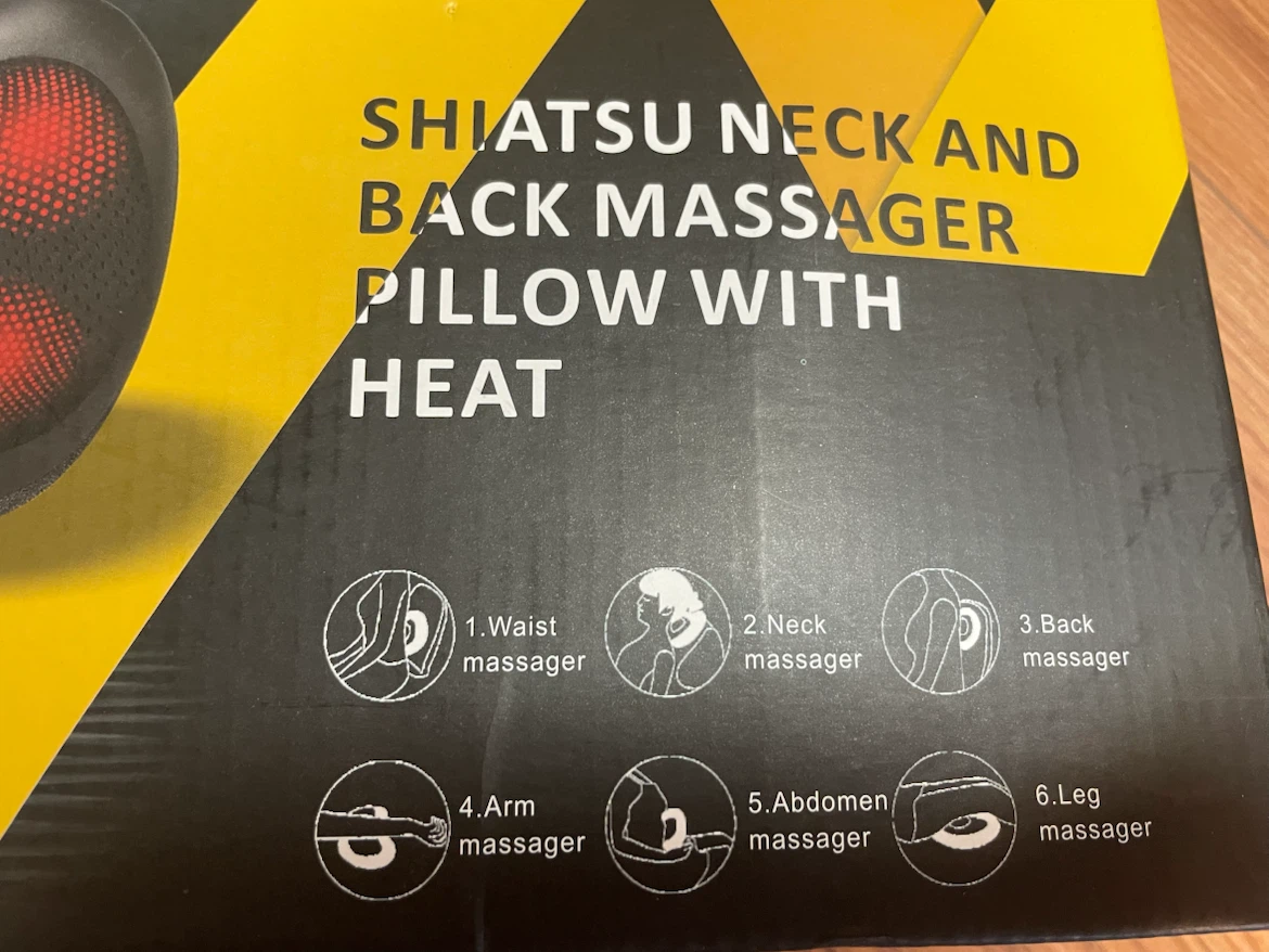 Shiatsu Neck and Back Massage Pillow with Heat - photo 2