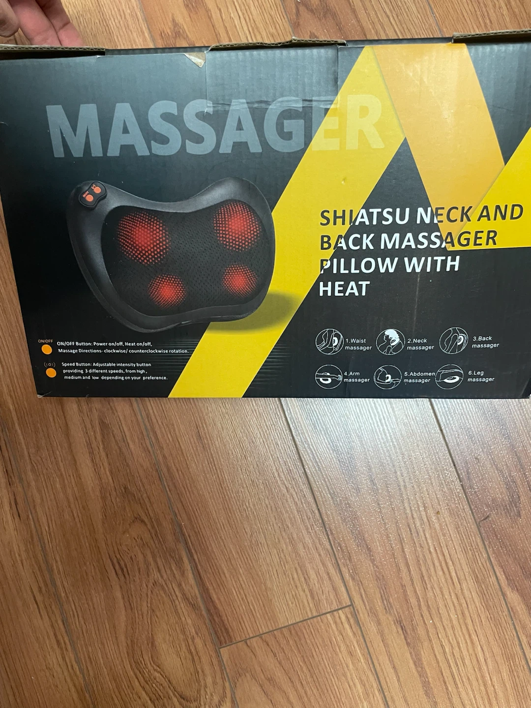 Shiatsu Neck and Back Massage Pillow with Heat - photo 3