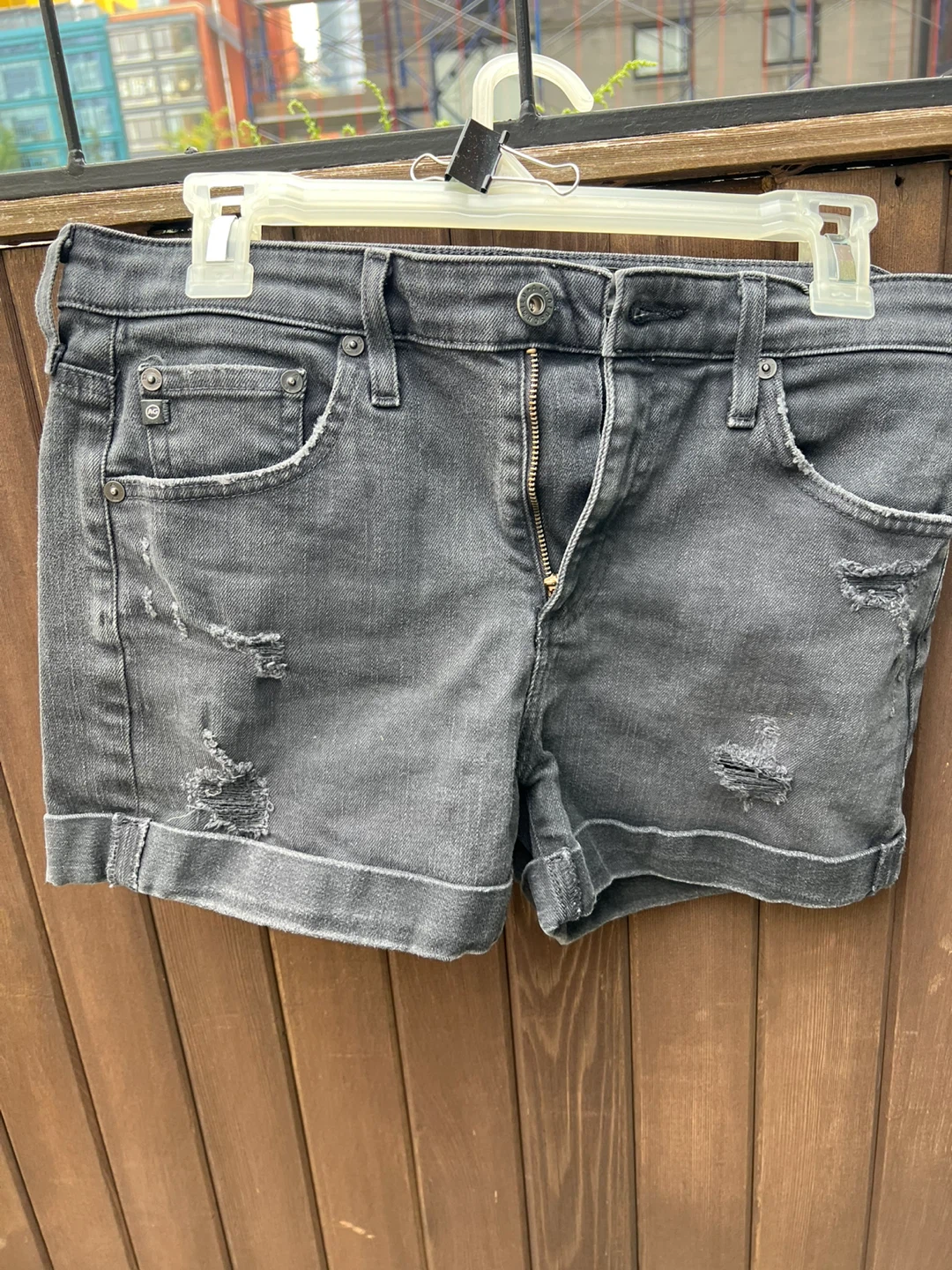 AG Adriano Goldschmied The Hailey Denim Shorts 27