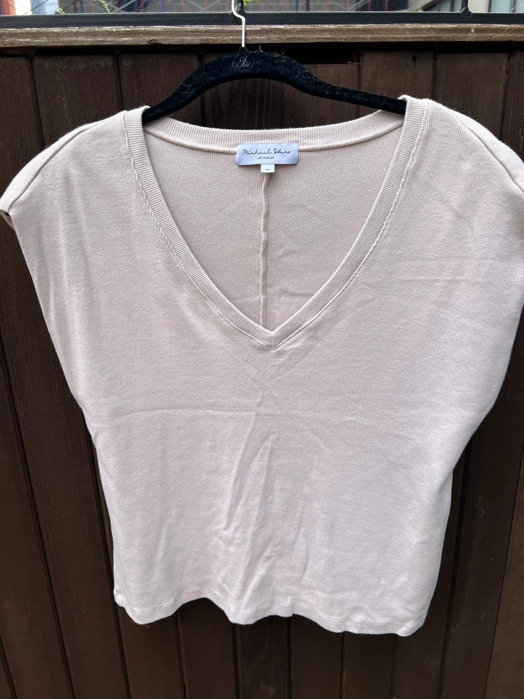 Michael Stars V-Neck Ribbed Top - photo 2