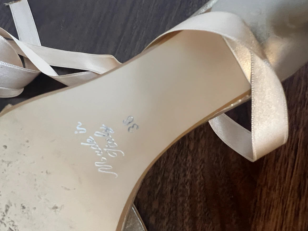 Gold Strappy Heels - Size 36 - Worn Twice - photo 4
