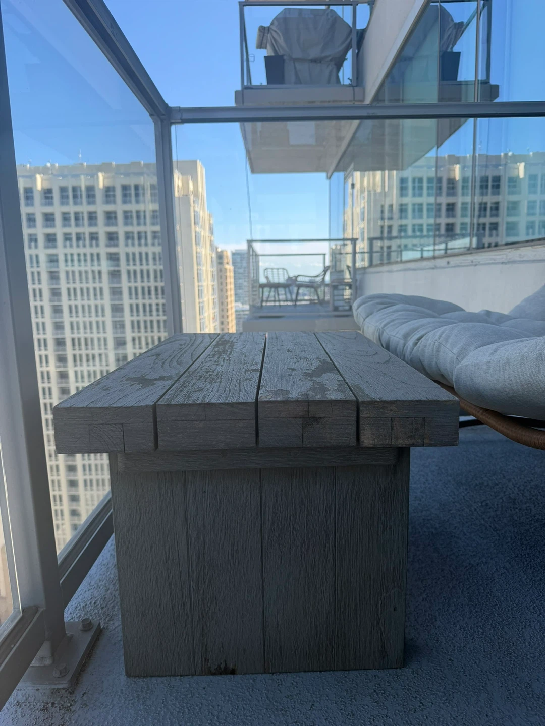 Wooden Outdoor Coffee Table - Balcony/Patio
