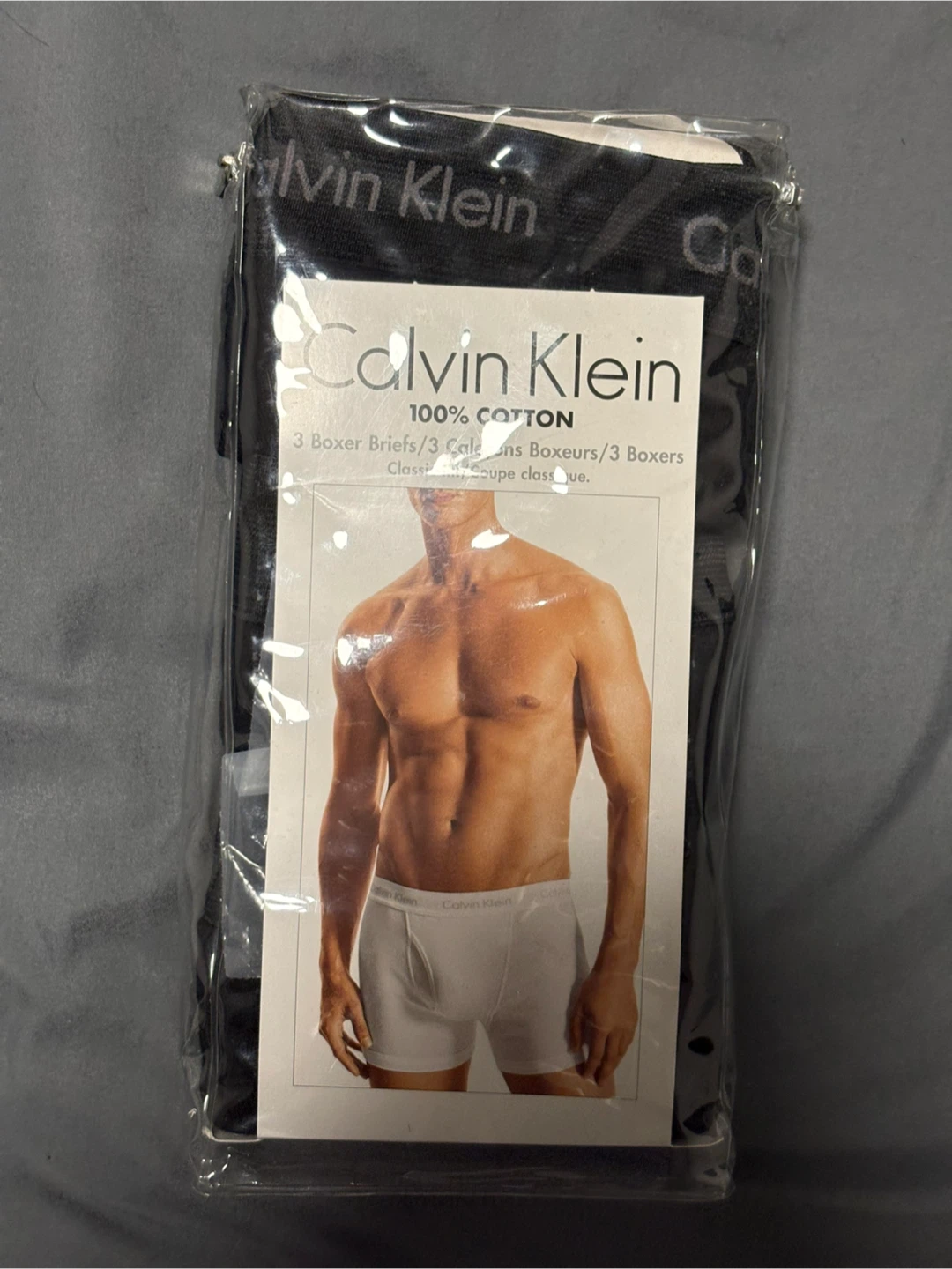 Calvin Klein 3 Boxer Briefs Black Small Men