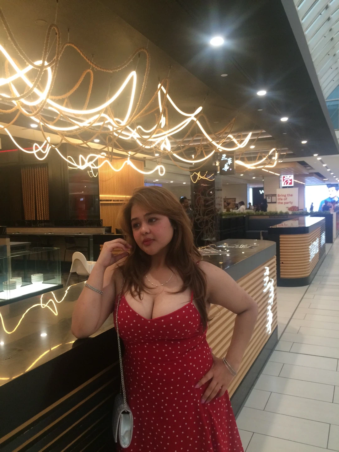 Red Polka Dot Mini Dress
