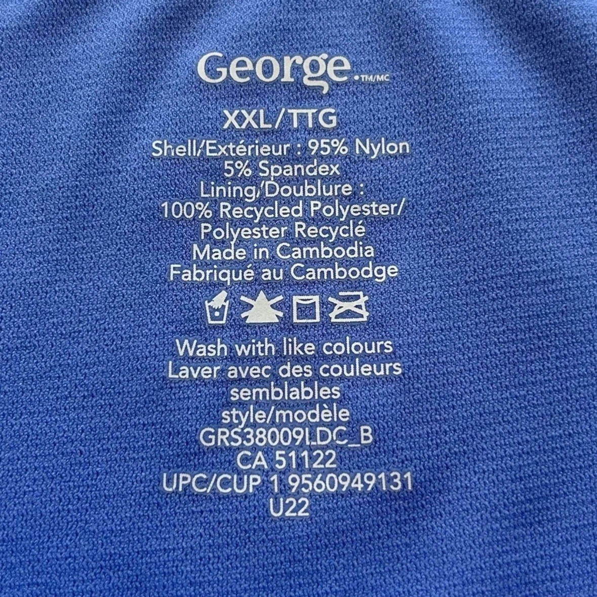 George Swimsuit Periwinkle Blue Bikini Swim Bottoms Size XXL - photo 4