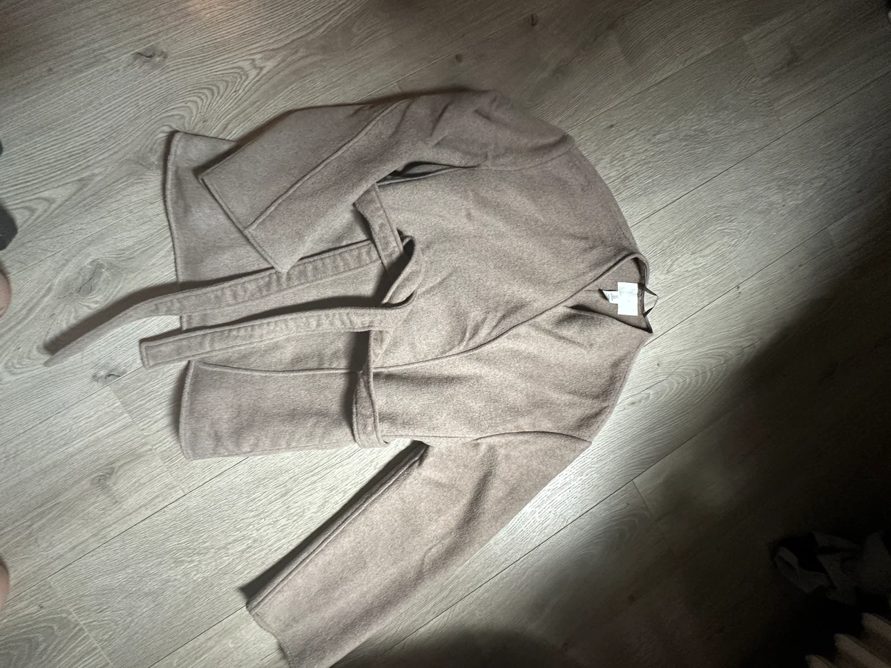 H&M Taupe Belted Jacket