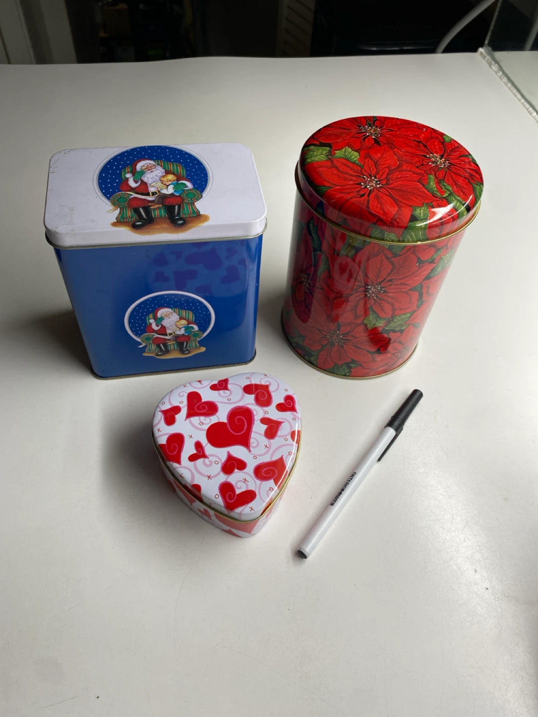 Decorative Tin Boxes  x 3
