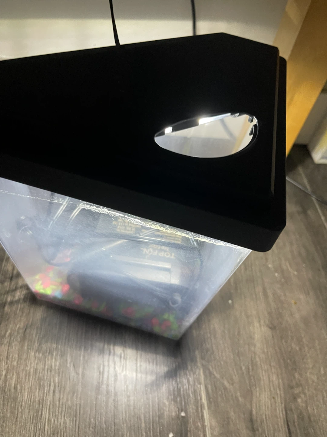 Small Aquarium with Filter and Gravel