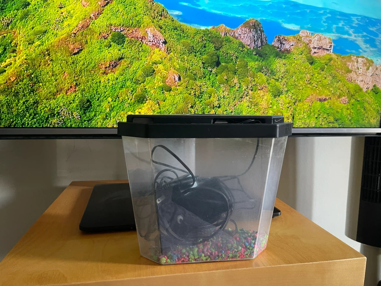 Small Aquarium with Filter and Gravel - photo 4