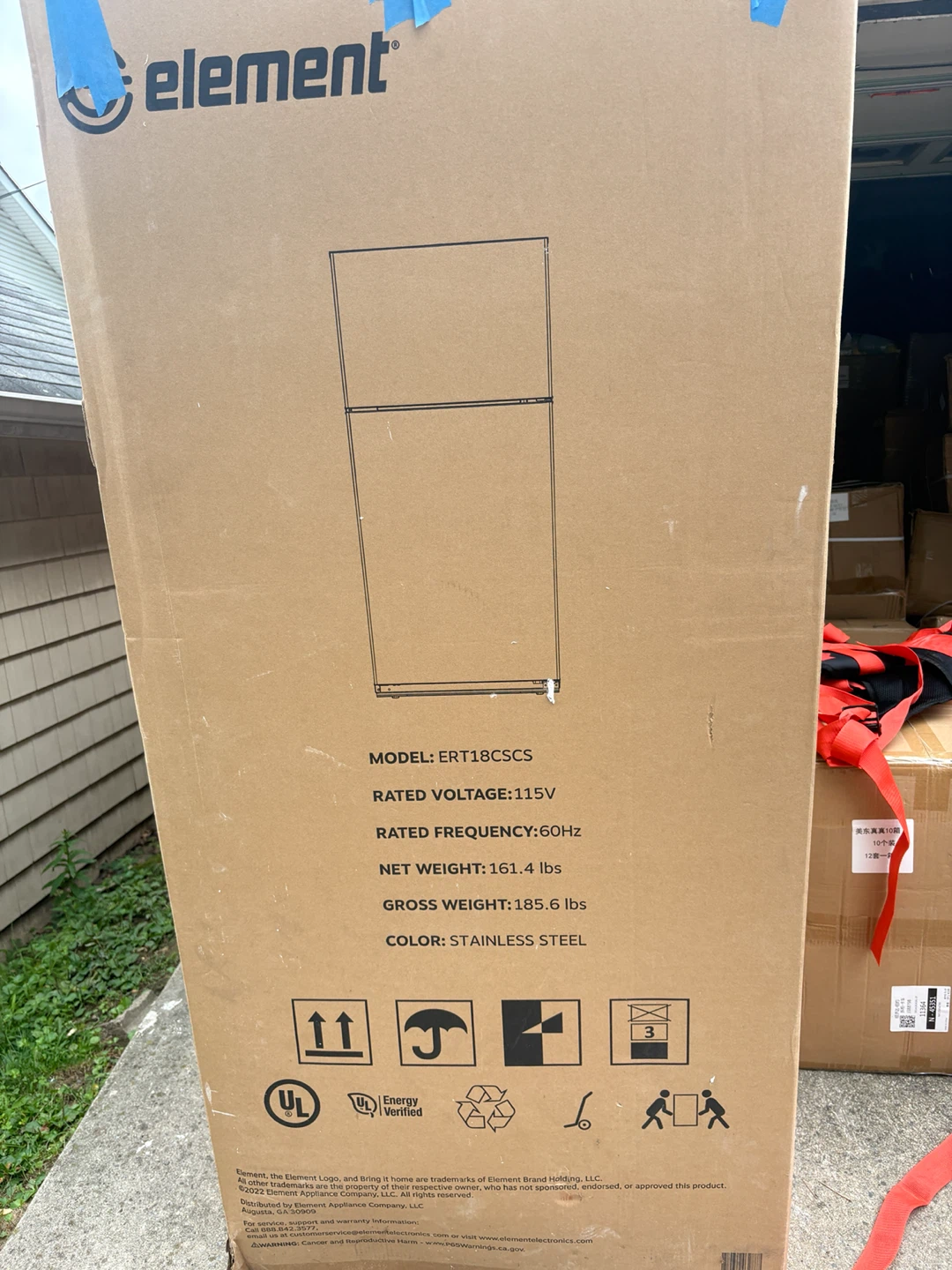 Element 18 cu.ft. Stainless Steel Top Freezer Refrigerator - photo 3