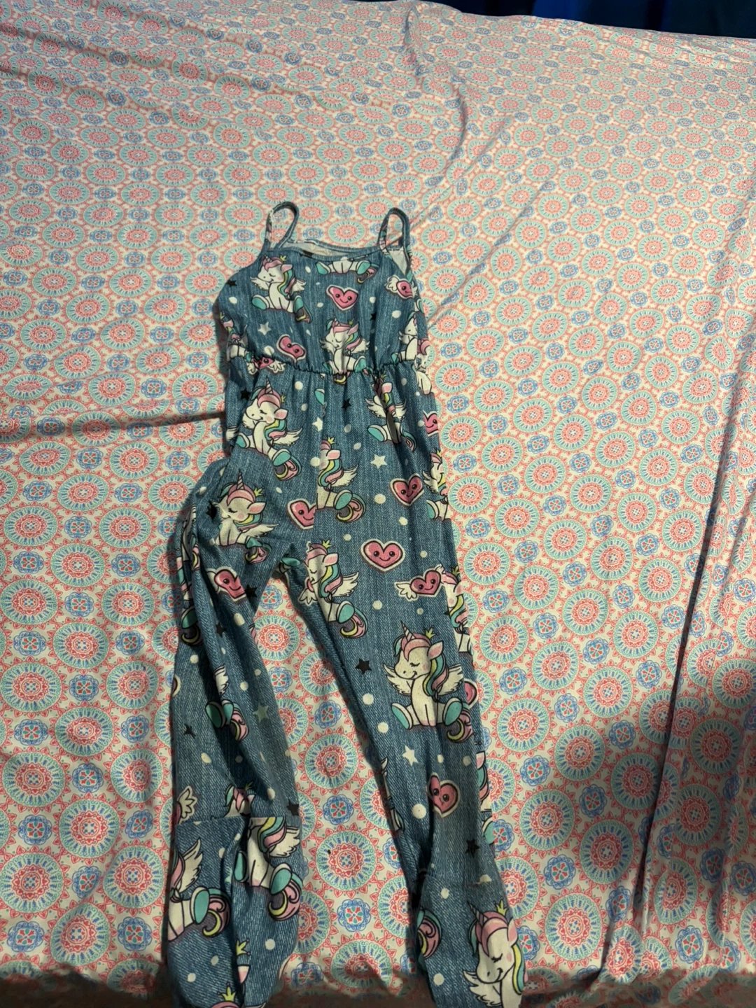 SHEIN Girls Unicorn Jumpsuit