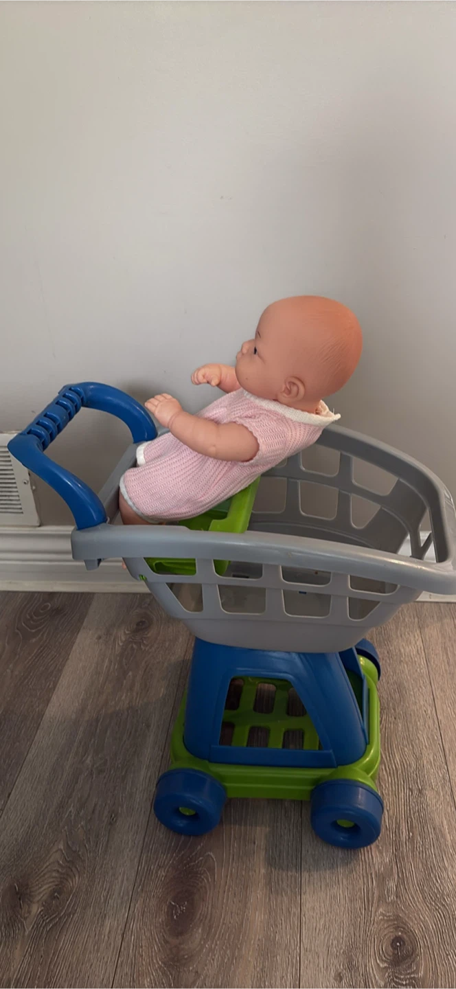 Toy Shopping Cart with Baby Doll - photo 5