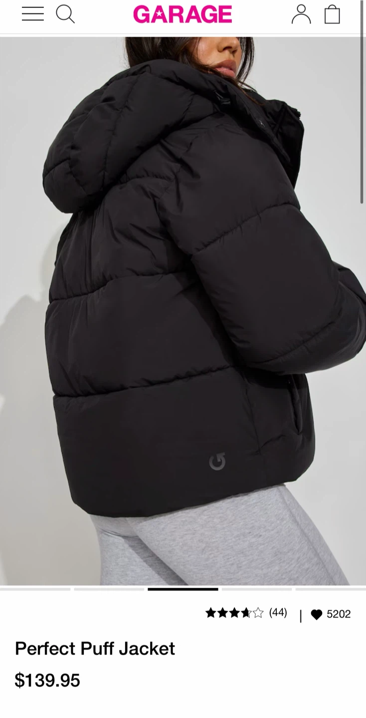 Garage Perfect Puff Jacket - Black - photo 2