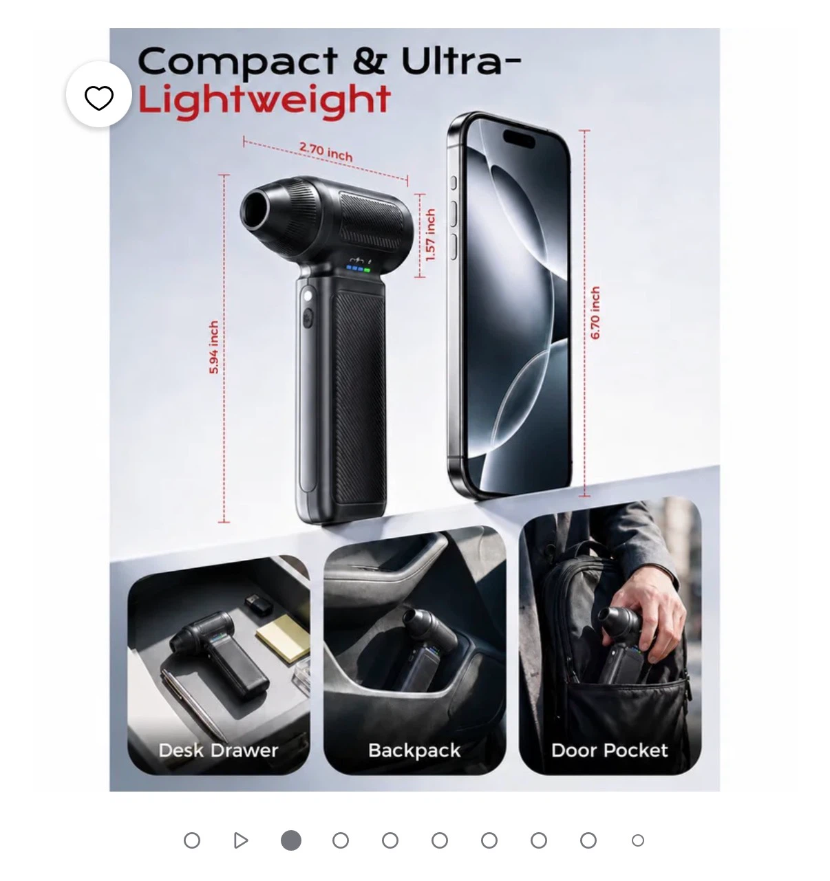 TERUNSOUL Electric Air Duster - photo 3