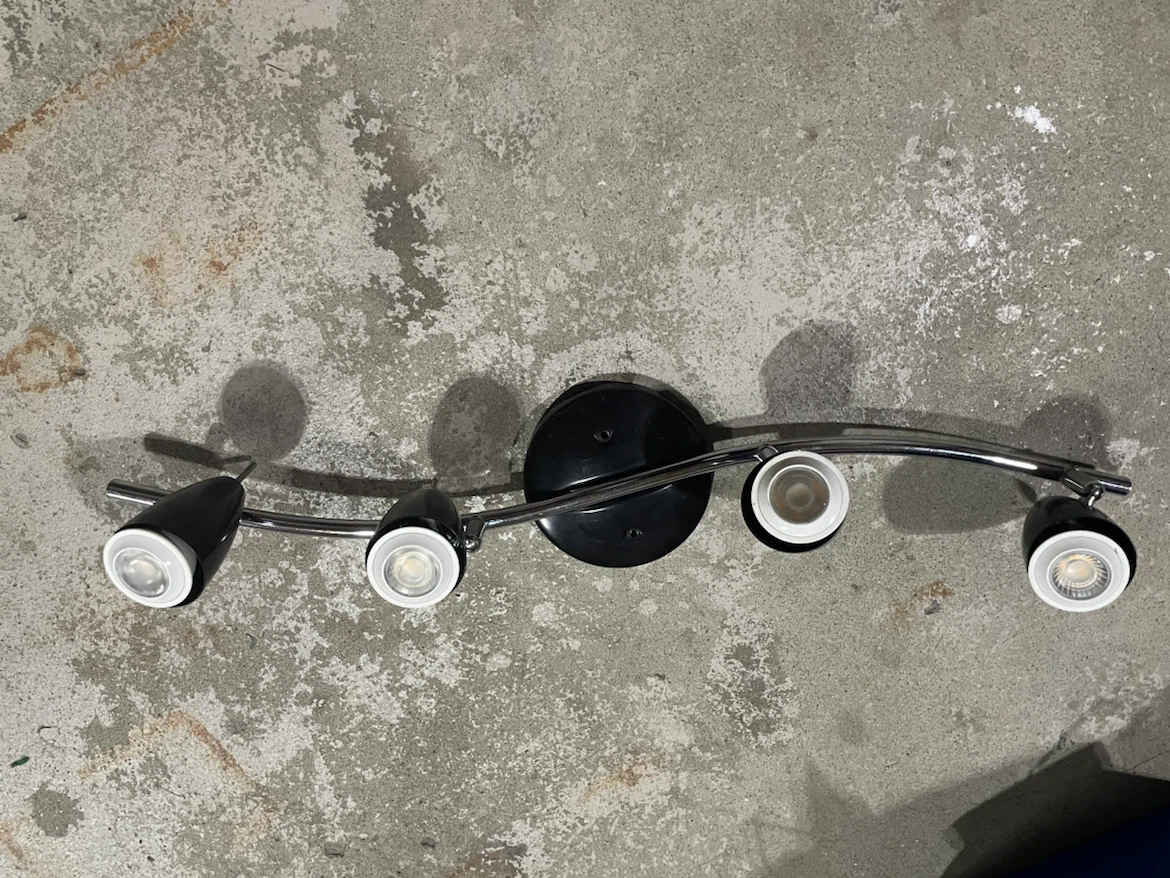 (8)Modern Black and Chrome Track Lighting Fixtures - photo 3