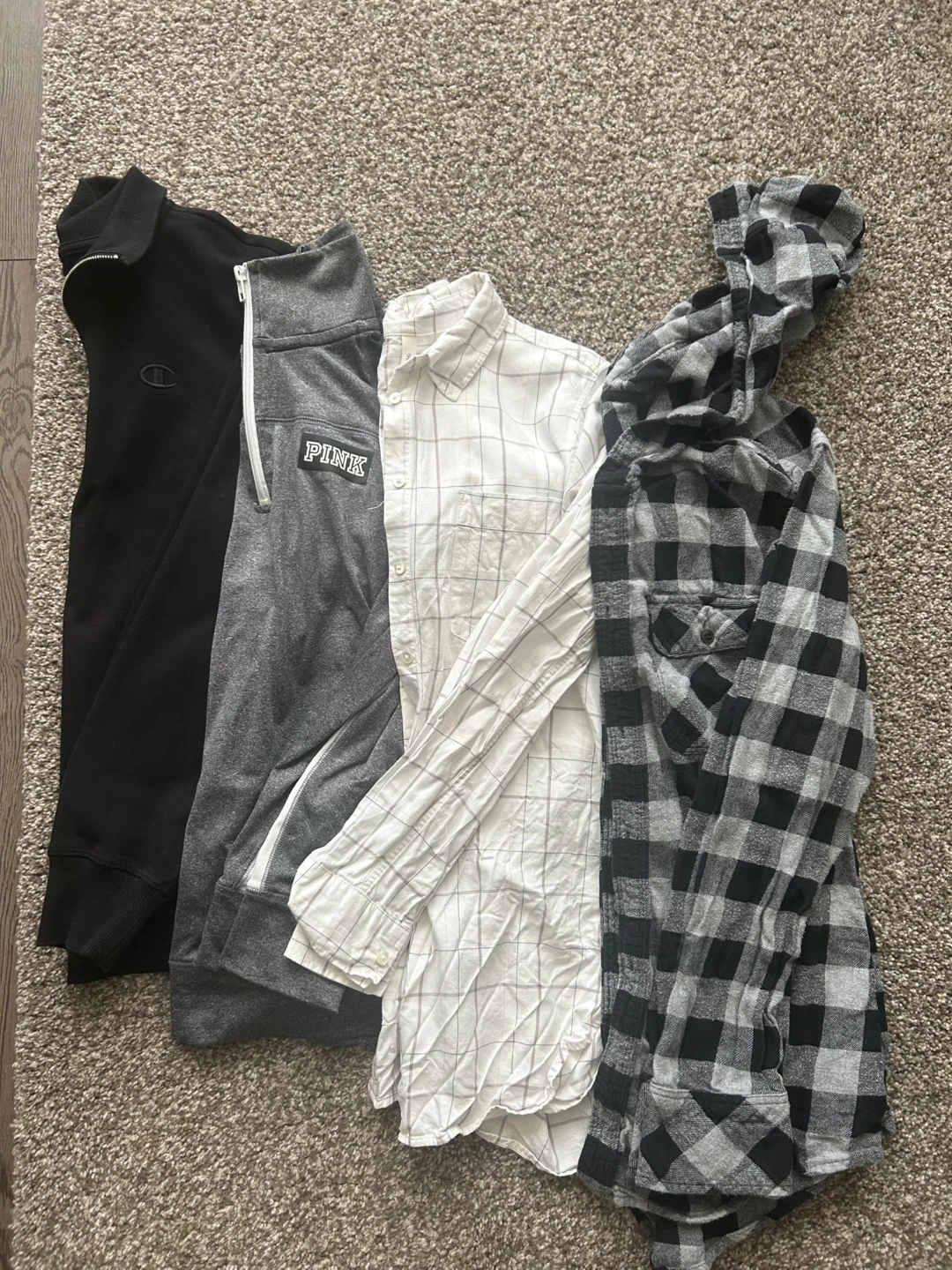 Bundle of 4 Long sleeves: Champion, Pink, and 2 Aritzia