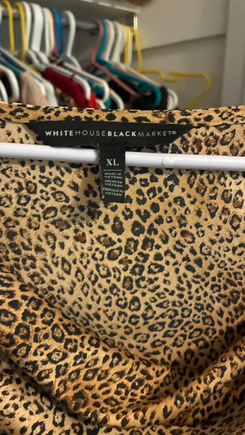 Leopard Print Cowl Neck Top XL - photo 2
