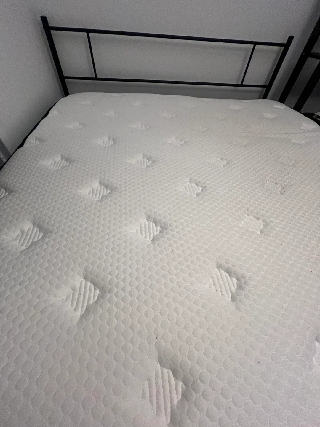 Queen 10 inch Mattress and Metal Bed Frame
