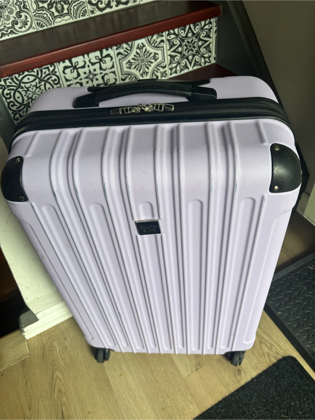 Travelers Club Light Purple Hardside Carry-On