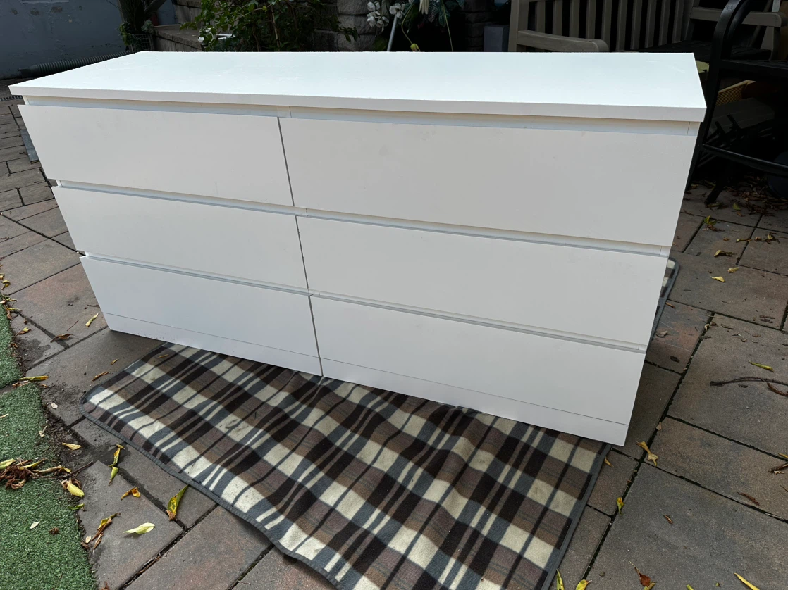 IKEA MALM 6-Drawer Dresser White - photo 2