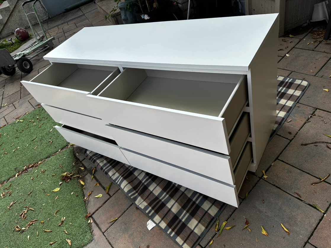 IKEA MALM 6-Drawer Dresser White - photo 3