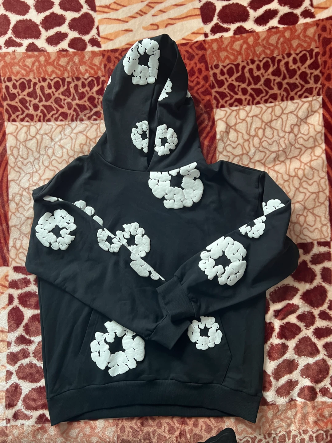 Black denim tears hoodie - photo 2