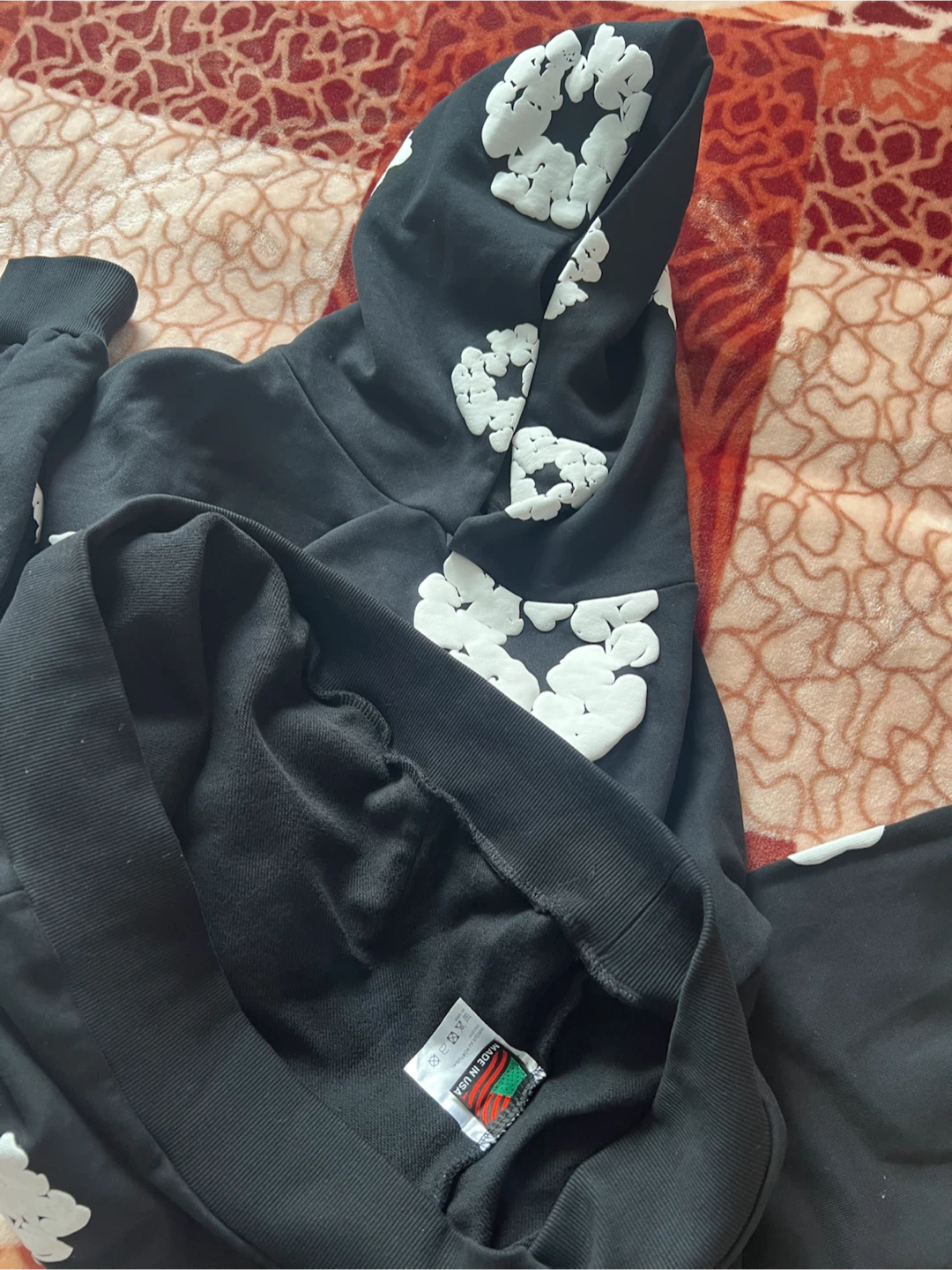 Black denim tears hoodie - photo 3