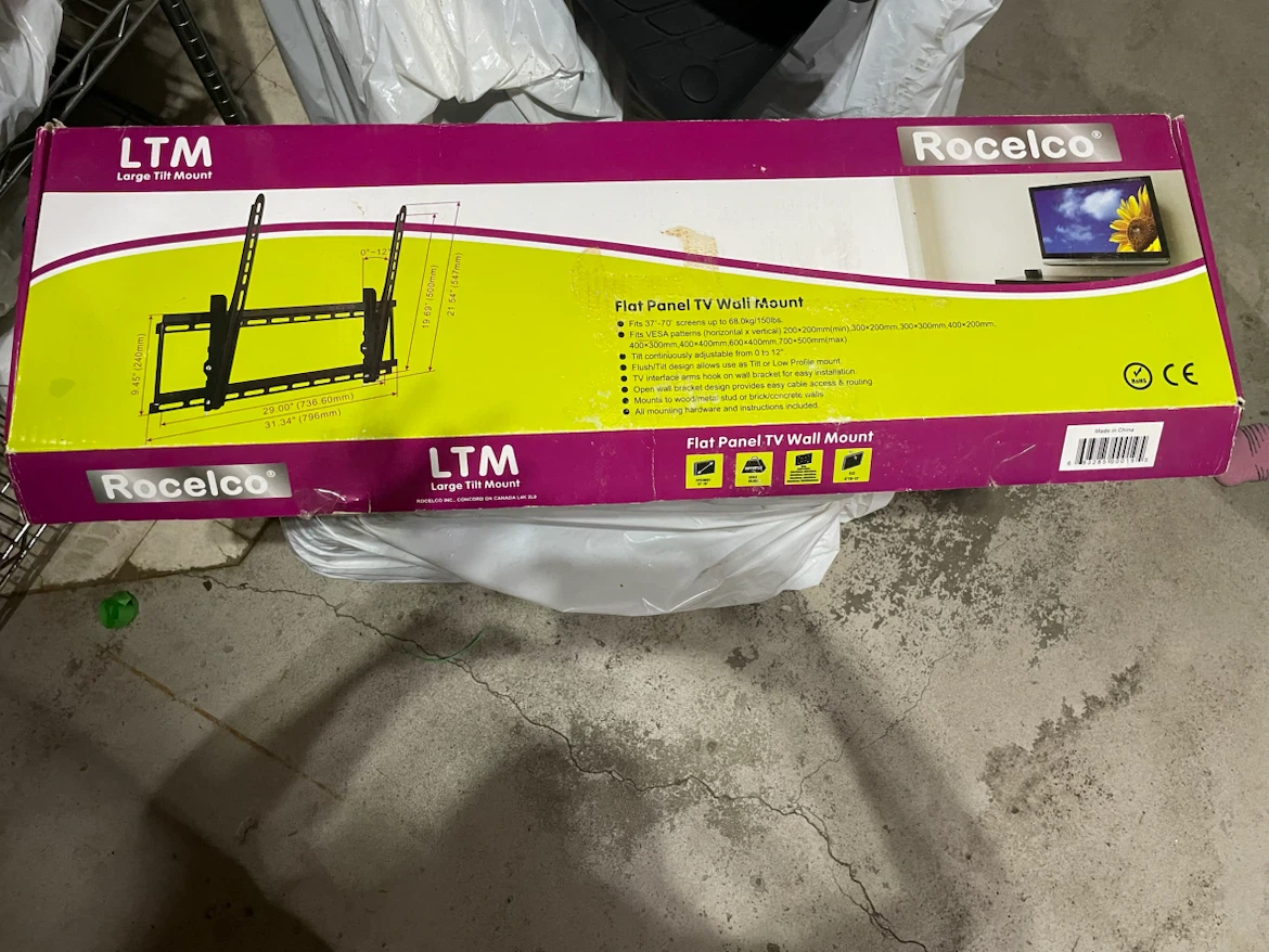 Rocelco LTM Large Tilt TV Wall Mount - photo 2