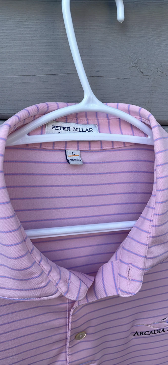 Peter Millar Golf Polo Shirt Arcadia Bluffs Size L - photo 2
