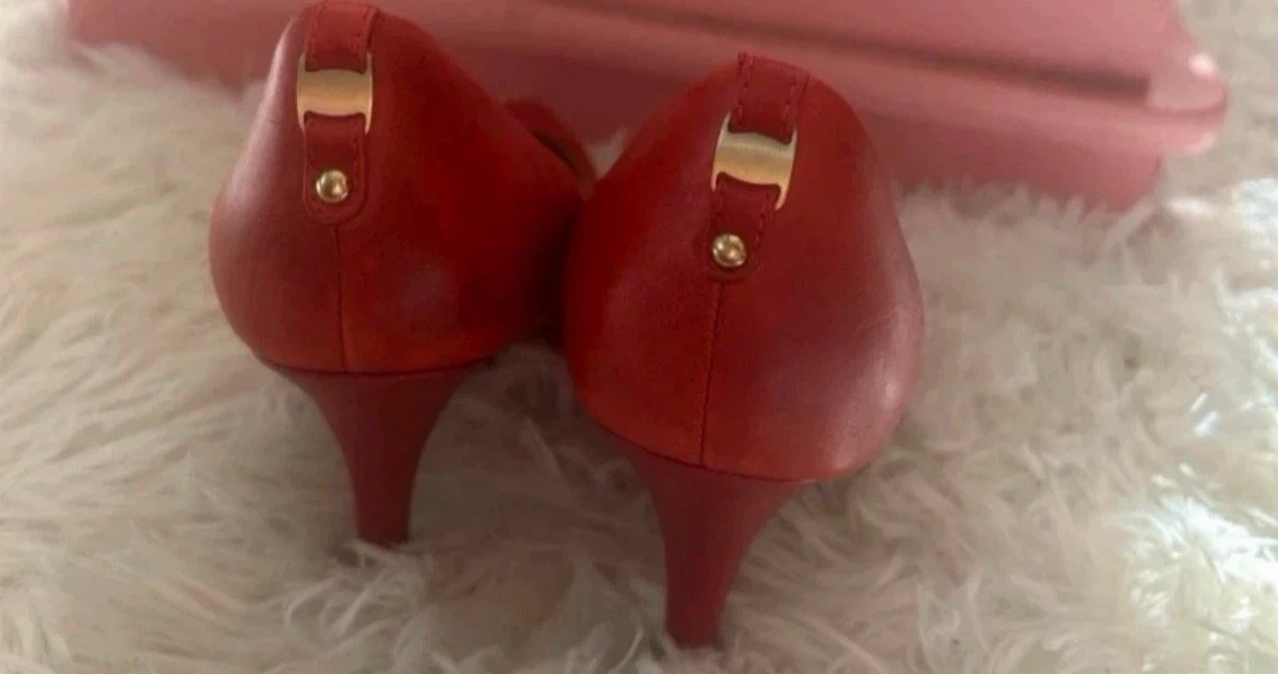 ALDO Red Leather Heels - photo 2