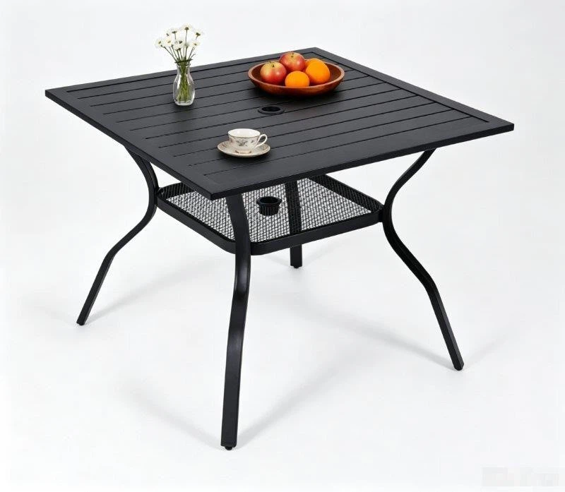 Black Outdoor Dining Table-Brand new - photo 2