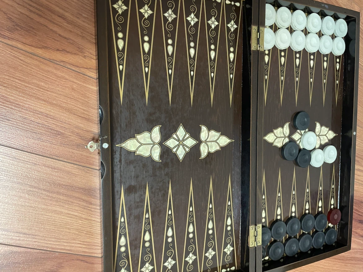 Wooden Backgammon Set - photo 2