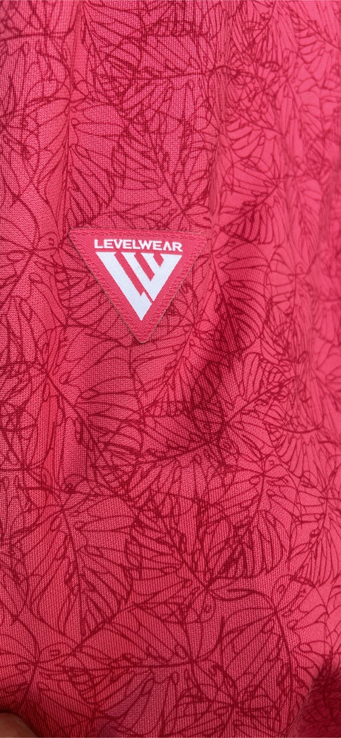 Levelwear Red Floral 1/4 Zip Long Sleeve Shirt XL/TG - photo 2