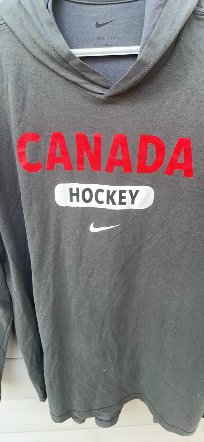 Nike Canada Hockey Hoodie - Grey - Size L - photo 4