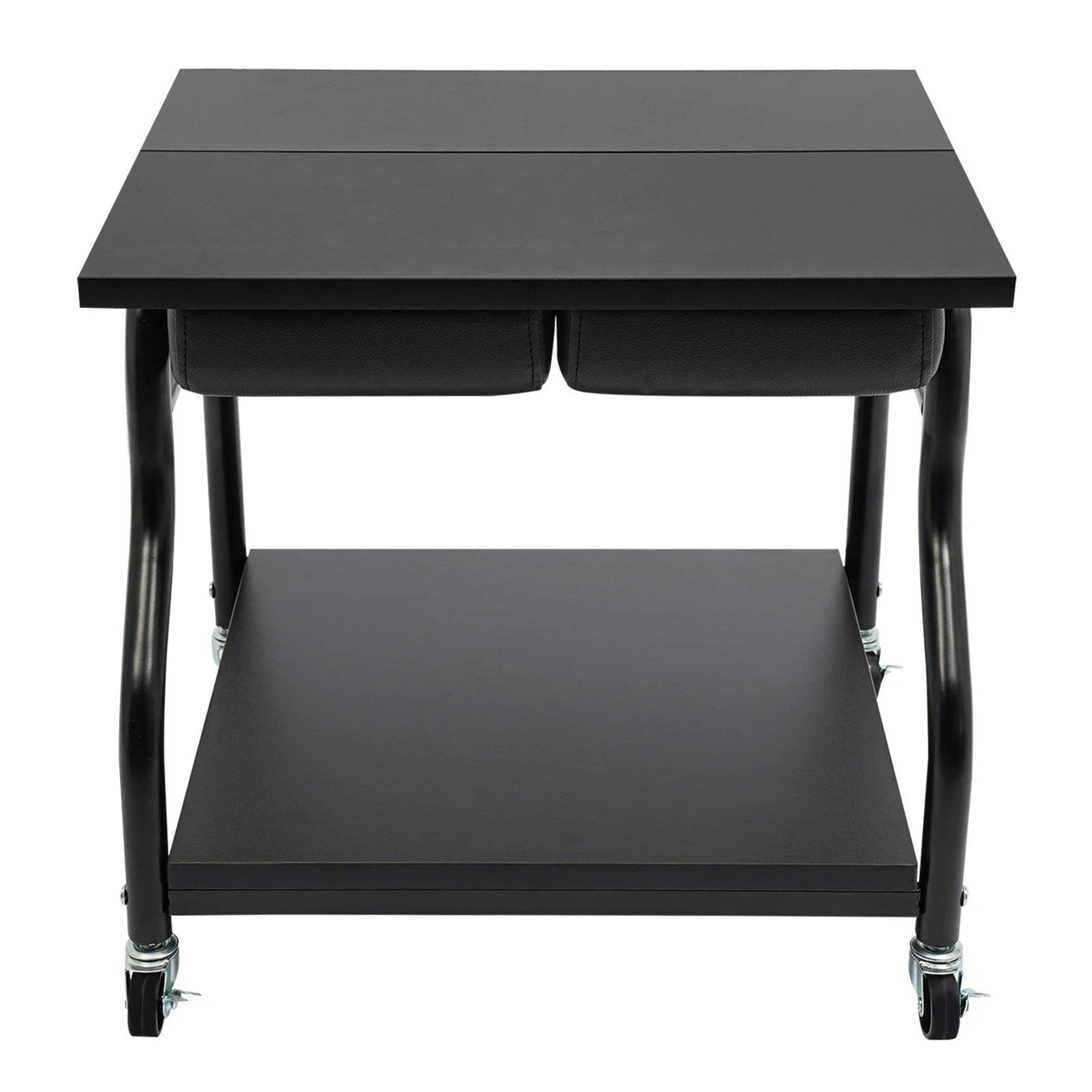 Black Rolling Trolley Cart with Padded Top-Brand new