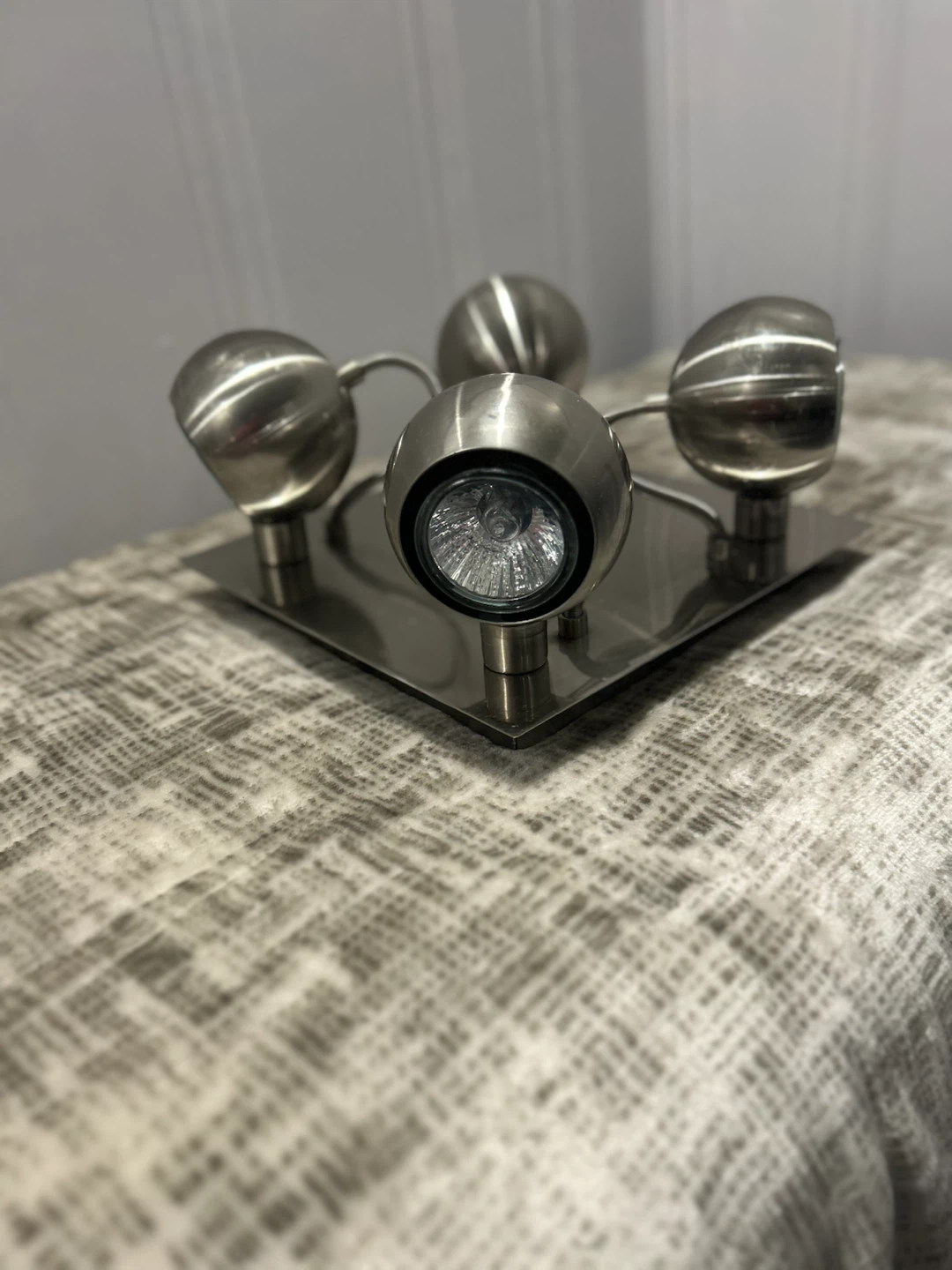 Modern Brushed Nickel Three-Light Vanity Fixture - photo 3