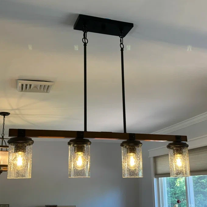 Wayfair 4-Light Chandelier with Glass Shades - photo 2