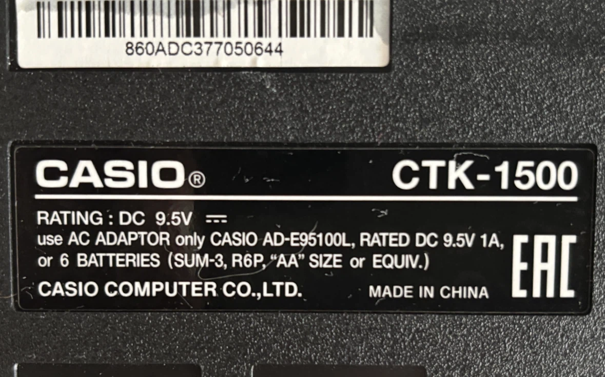 Casio CTK-1500 Electronic Keyboard - photo 4
