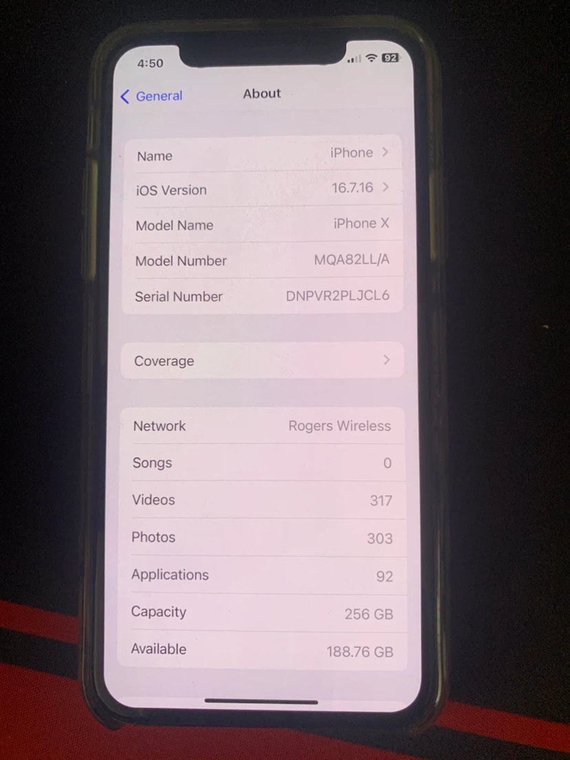 iPhone X 256GB - Great Condition - photo 3