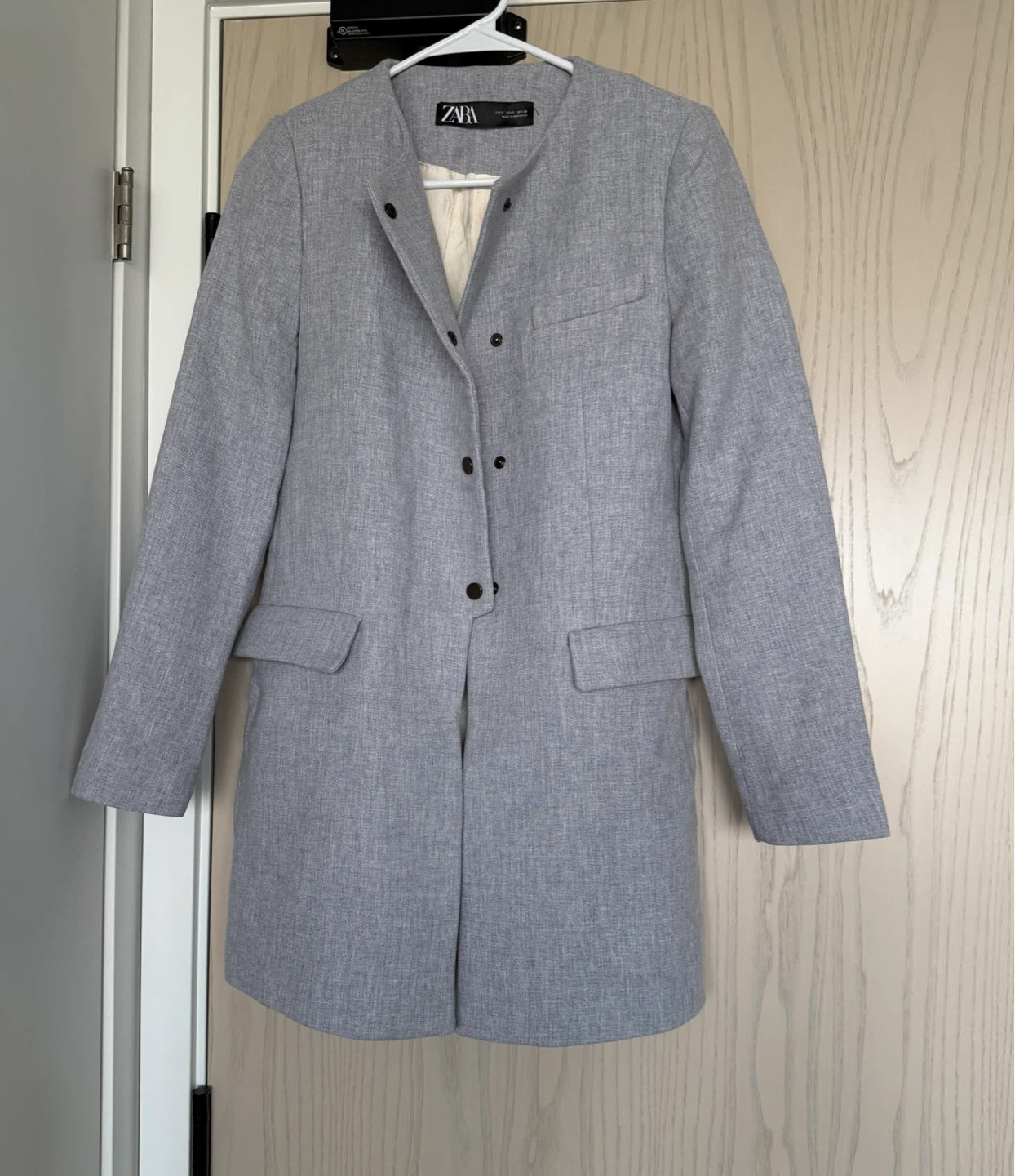 Zara Grey Blazer Coat