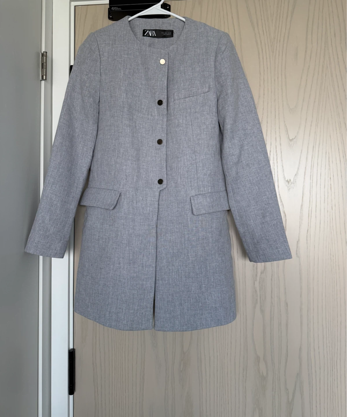 Zara Grey Blazer Coat - photo 2