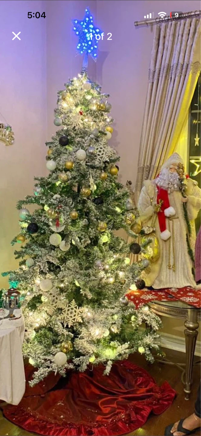 Flocked Artificial Christmas Tree
