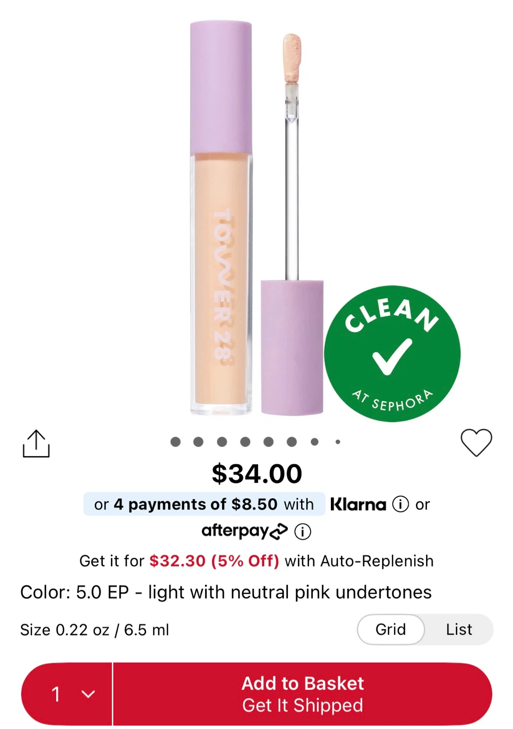 Tower 28 Swipe Serum Concealer in Shade 5.0 EP - photo 3