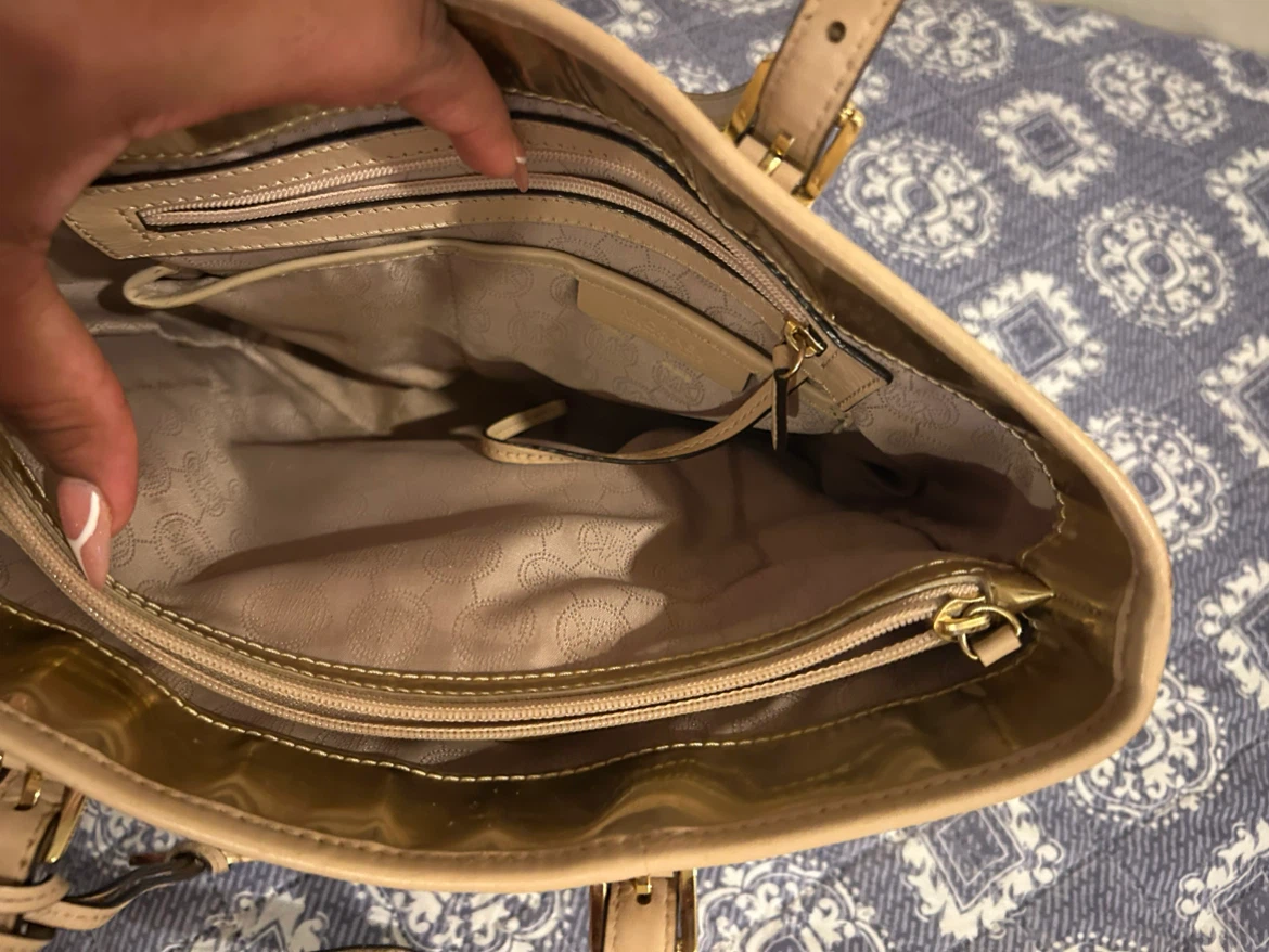 Michael Kors Gold Logo Tote Bag