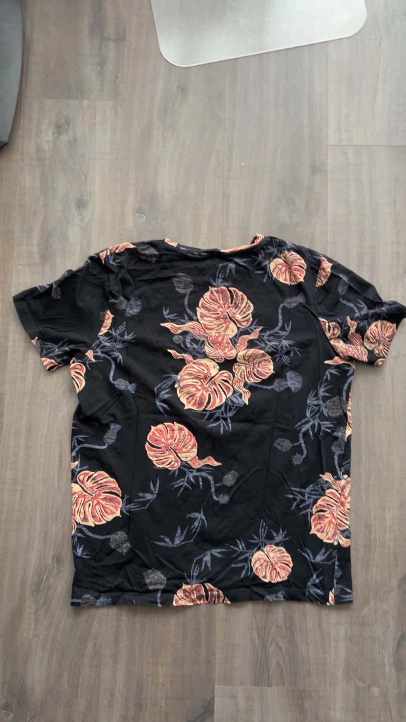 Jack & Jones T-Shirt - Black Floral Print - photo 2
